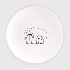 Тарелка с принтом Сколько ног у слона в Екатеринбурге, фарфор | диаметр - 210 мм
диаметр для нанесения принта - 120 мм | Тематика изображения на принте: слон