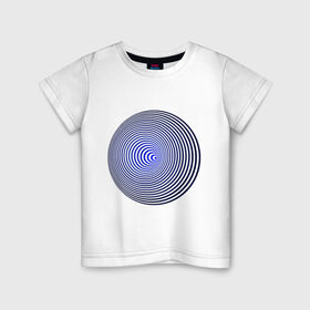 Детская футболка хлопок с принтом Вмятина в Екатеринбурге, 100% хлопок | круглый вырез горловины, полуприлегающий силуэт, длина до линии бедер | вмятина | восприятие | иллюзии | мозг | обман зрения | оптическая | цвет