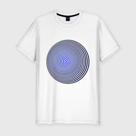 Мужская футболка премиум с принтом Вмятина в Екатеринбурге, 92% хлопок, 8% лайкра | приталенный силуэт, круглый вырез ворота, длина до линии бедра, короткий рукав | вмятина | восприятие | иллюзии | мозг | обман зрения | оптическая | цвет