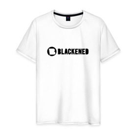Мужская футболка хлопок с принтом Metallica - Blackened в Екатеринбурге, 100% хлопок | прямой крой, круглый вырез горловины, длина до линии бедер, слегка спущенное плечо. | 