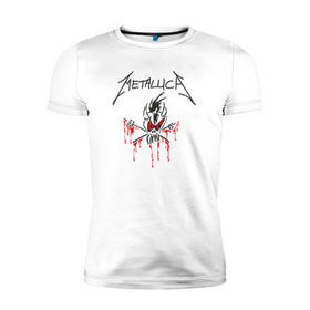 Мужская футболка премиум с принтом Metallica - Scary Guy в Екатеринбурге, 92% хлопок, 8% лайкра | приталенный силуэт, круглый вырез ворота, длина до линии бедра, короткий рукав | Тематика изображения на принте: металлика