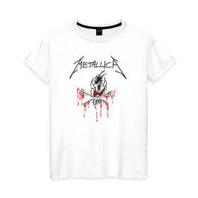 Женская футболка хлопок с принтом Metallica - Scary Guy в Екатеринбурге, 100% хлопок | прямой крой, круглый вырез горловины, длина до линии бедер, слегка спущенное плечо | металлика