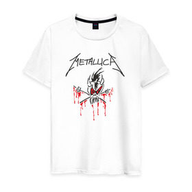 Мужская футболка хлопок с принтом Metallica - Scary Guy в Екатеринбурге, 100% хлопок | прямой крой, круглый вырез горловины, длина до линии бедер, слегка спущенное плечо. | металлика