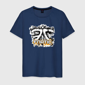 Мужская футболка хлопок с принтом Fnatic Team в Екатеринбурге, 100% хлопок | прямой крой, круглый вырез горловины, длина до линии бедер, слегка спущенное плечо. | counter strike | csgo | fnatic