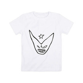 Детская футболка хлопок с принтом Монстр в Екатеринбурге, 100% хлопок | круглый вырез горловины, полуприлегающий силуэт, длина до линии бедер | die antwoord