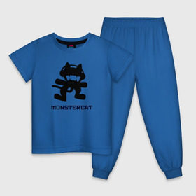Детская пижама хлопок с принтом Monstercat в Екатеринбурге, 100% хлопок |  брюки и футболка прямого кроя, без карманов, на брюках мягкая резинка на поясе и по низу штанин
 | Тематика изображения на принте: 