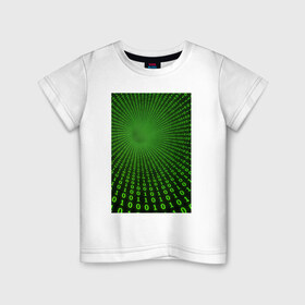 Детская футболка хлопок с принтом Цифровая иллюзия в Екатеринбурге, 100% хлопок | круглый вырез горловины, полуприлегающий силуэт, длина до линии бедер | обман зрения | оптическая иллюзия | прикол | фокус
