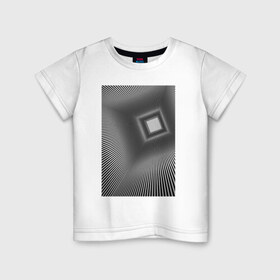 Детская футболка хлопок с принтом Шахта в никуда в Екатеринбурге, 100% хлопок | круглый вырез горловины, полуприлегающий силуэт, длина до линии бедер | обман зрения | оптическая иллюзия | прикол | фокус