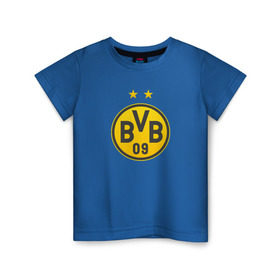 Детская футболка хлопок с принтом Borussia Dortmund в Екатеринбурге, 100% хлопок | круглый вырез горловины, полуприлегающий силуэт, длина до линии бедер | bvb borussia mr marcoreus dortmund borussiado