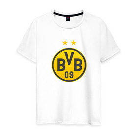 Мужская футболка хлопок с принтом Borussia Dortmund в Екатеринбурге, 100% хлопок | прямой крой, круглый вырез горловины, длина до линии бедер, слегка спущенное плечо. | bvb borussia mr marcoreus dortmund borussiado