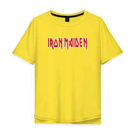 Мужская футболка хлопок Oversize с принтом Iron Maiden в Екатеринбурге, 100% хлопок | свободный крой, круглый ворот, “спинка” длиннее передней части | iron maiden
