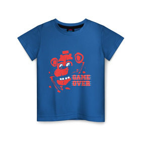 Детская футболка хлопок с принтом Five Nights At Freddy`s в Екатеринбурге, 100% хлопок | круглый вырез горловины, полуприлегающий силуэт, длина до линии бедер | five nights at freddys | fnaf | freddy | game over | игры | медведь | мишка | фнаф | фредди