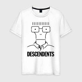 Мужская футболка хлопок с принтом Descendents в Екатеринбурге, 100% хлопок | прямой крой, круглый вырез горловины, длина до линии бедер, слегка спущенное плечо. | descendents | hardcore | punk