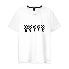 Мужская футболка хлопок с принтом DVBBS в Екатеринбурге, 100% хлопок | прямой крой, круглый вырез горловины, длина до линии бедер, слегка спущенное плечо. | dabbs | dvbbs | dvbbs   house producers  djhouse