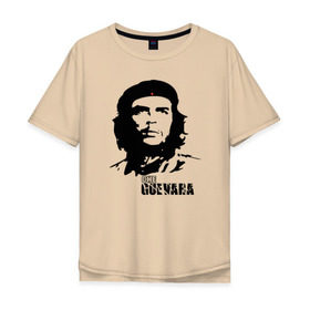 Мужская футболка хлопок Oversize с принтом Эрнесто Че гевара в Екатеринбурге, 100% хлопок | свободный крой, круглый ворот, “спинка” длиннее передней части | che guevara | революционер