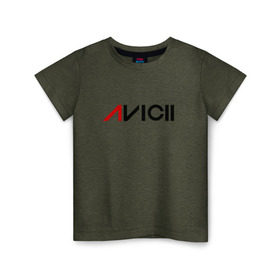 Детская футболка хлопок с принтом Avicii в Екатеринбурге, 100% хлопок | круглый вырез горловины, полуприлегающий силуэт, длина до линии бедер | Тематика изображения на принте: avici dj (house) house | avicii | авичи