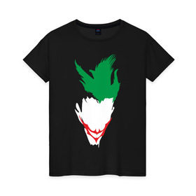 Женская футболка хлопок с принтом Joker в Екатеринбурге, 100% хлопок | прямой крой, круглый вырез горловины, длина до линии бедер, слегка спущенное плечо | joker | джокер