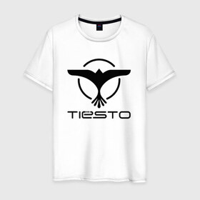 Мужская футболка хлопок с принтом Tiesto в Екатеринбурге, 100% хлопок | прямой крой, круглый вырез горловины, длина до линии бедер, слегка спущенное плечо. | club life | dj | house | tieso