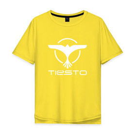 Мужская футболка хлопок Oversize с принтом Tiesto в Екатеринбурге, 100% хлопок | свободный крой, круглый ворот, “спинка” длиннее передней части | club life | house | tieso | tiesto (dj)   на темные основыdj