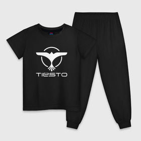 Детская пижама хлопок с принтом Tiesto в Екатеринбурге, 100% хлопок |  брюки и футболка прямого кроя, без карманов, на брюках мягкая резинка на поясе и по низу штанин
 | club life | house | tieso | tiesto (dj)   на темные основыdj