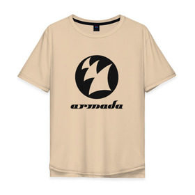 Мужская футболка хлопок Oversize с принтом Armada Music в Екатеринбурге, 100% хлопок | свободный крой, круглый ворот, “спинка” длиннее передней части | armada | armada music labelarmada music | trance