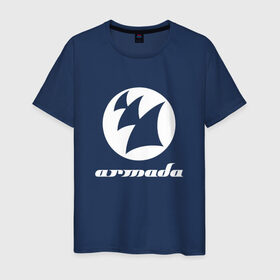 Мужская футболка хлопок с принтом Armada Music в Екатеринбурге, 100% хлопок | прямой крой, круглый вырез горловины, длина до линии бедер, слегка спущенное плечо. | armada music | armada music labelarmada | trance