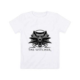 Детская футболка хлопок с принтом The Witcher 3 в Екатеринбурге, 100% хлопок | круглый вырез горловины, полуприлегающий силуэт, длина до линии бедер | ведьмак