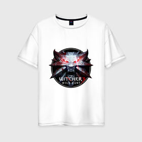 Женская футболка хлопок Oversize с принтом The Witcher 3 в Екатеринбурге, 100% хлопок | свободный крой, круглый ворот, спущенный рукав, длина до линии бедер
 | ведьмак