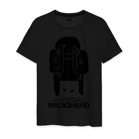 Мужская футболка хлопок с принтом Radiohead в Екатеринбурге, 100% хлопок | прямой крой, круглый вырез горловины, длина до линии бедер, слегка спущенное плечо. | capitol | creep | emi | parlophone | the king of limbs | джонни гринвуд | колин гринвуд | радиохэд | том йорк | фил селуэй | эд о’брайен
