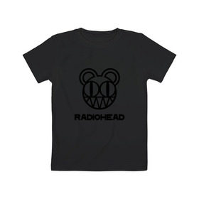Детская футболка хлопок с принтом Radiohead в Екатеринбурге, 100% хлопок | круглый вырез горловины, полуприлегающий силуэт, длина до линии бедер | creep | emi | radiohead | rok