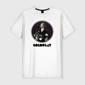 Мужская футболка премиум с принтом Coldplay в Екатеринбурге, 92% хлопок, 8% лайкра | приталенный силуэт, круглый вырез ворота, длина до линии бедра, короткий рукав | coldplay | ghost stories | mylo xyloto | parachutes