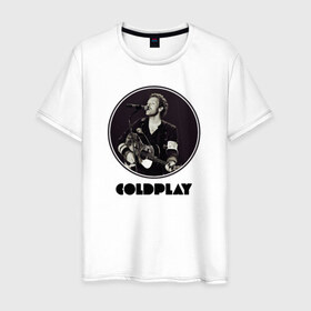 Мужская футболка хлопок с принтом Coldplay в Екатеринбурге, 100% хлопок | прямой крой, круглый вырез горловины, длина до линии бедер, слегка спущенное плечо. | coldplay | ghost stories | mylo xyloto | parachutes