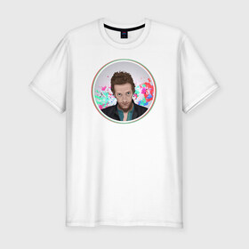 Мужская футболка премиум с принтом Coldplay в Екатеринбурге, 92% хлопок, 8% лайкра | приталенный силуэт, круглый вырез ворота, длина до линии бедра, короткий рукав | 