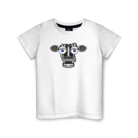 Детская футболка хлопок с принтом Endoskeleton FNAF в Екатеринбурге, 100% хлопок | круглый вырез горловины, полуприлегающий силуэт, длина до линии бедер | endoskeleton | fnaf | фнаф