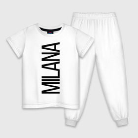 Детская пижама хлопок с принтом Милана в Екатеринбурге, 100% хлопок |  брюки и футболка прямого кроя, без карманов, на брюках мягкая резинка на поясе и по низу штанин
 | bigname | milana | милана