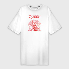 Платье-футболка хлопок с принтом Queen в Екатеринбурге,  |  | heavy | queen | квин | меркури | метал | фредди