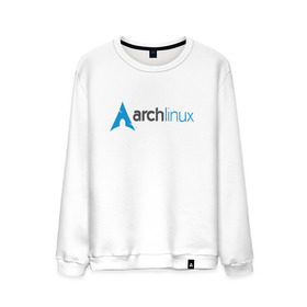 Мужской свитшот хлопок с принтом Arch Linux в Екатеринбурге, 100% хлопок |  | linux | баш | линукс | ос