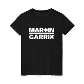 Женская футболка хлопок с принтом Martin Garrix в Екатеринбурге, 100% хлопок | прямой крой, круглый вырез горловины, длина до линии бедер, слегка спущенное плечо | animals | dj | garrix | house | martin garrix