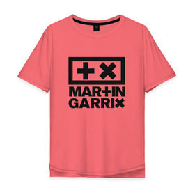 Мужская футболка хлопок Oversize с принтом Martin Garrix в Екатеринбурге, 100% хлопок | свободный крой, круглый ворот, “спинка” длиннее передней части | animals | dj | garrix | house | martin garrix
