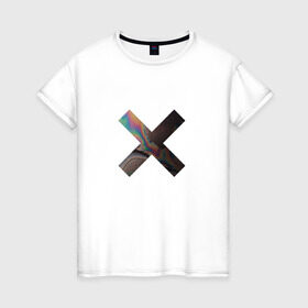 Женская футболка хлопок с принтом логотип the xx в Екатеринбурге, 100% хлопок | прямой крой, круглый вырез горловины, длина до линии бедер, слегка спущенное плечо | @