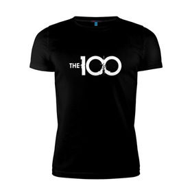 Мужская футболка премиум с принтом Сотня в Екатеринбурге, 92% хлопок, 8% лайкра | приталенный силуэт, круглый вырез ворота, длина до линии бедра, короткий рукав | the 100 | сериал | сотня