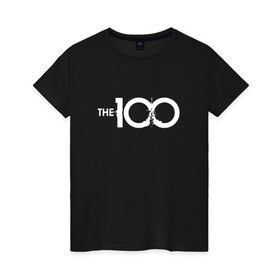 Женская футболка хлопок с принтом Сотня в Екатеринбурге, 100% хлопок | прямой крой, круглый вырез горловины, длина до линии бедер, слегка спущенное плечо | the 100 | сериал | сотня