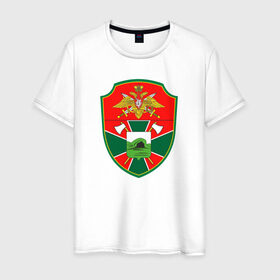 Мужская футболка хлопок с принтом Строительный войска в Екатеринбурге, 100% хлопок | прямой крой, круглый вырез горловины, длина до линии бедер, слегка спущенное плечо. | 