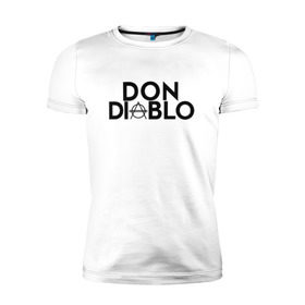 Мужская футболка премиум с принтом Don Diablo в Екатеринбурге, 92% хлопок, 8% лайкра | приталенный силуэт, круглый вырез ворота, длина до линии бедра, короткий рукав | dj | don diablo | house | хаус