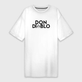 Платье-футболка хлопок с принтом Don Diablo в Екатеринбурге,  |  | dj | don diablo | house | хаус