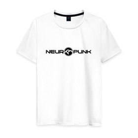 Мужская футболка хлопок с принтом Neuropunk Black в Екатеринбурге, 100% хлопок | прямой крой, круглый вырез горловины, длина до линии бедер, слегка спущенное плечо. | dnb | neurofunk | neuropunk | neuropunk   это подкаст и серия вечеринок от лейбла tamrecords.нейропанк | tamrecords