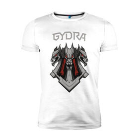 Мужская футболка премиум с принтом Gydra в Екатеринбурге, 92% хлопок, 8% лайкра | приталенный силуэт, круглый вырез ворота, длина до линии бедра, короткий рукав | bes | neurofunk | neuropunk | tamrecords