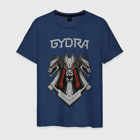 Мужская футболка хлопок с принтом Gydra в Екатеринбурге, 100% хлопок | прямой крой, круглый вырез горловины, длина до линии бедер, слегка спущенное плечо. | bes | neurofunk | neuropunk | tamrecords