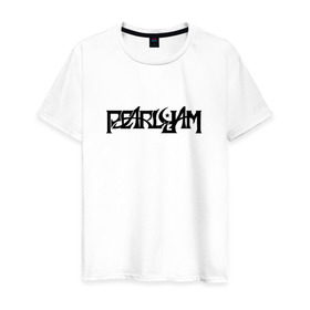 Мужская футболка хлопок с принтом Pearl Jam в Екатеринбурге, 100% хлопок | прямой крой, круглый вырез горловины, длина до линии бедер, слегка спущенное плечо. | Тематика изображения на принте: grunge | pearl jampearl jam | rock | грандж | рок