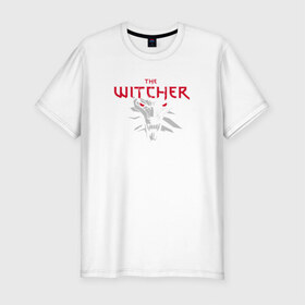 Мужская футболка премиум с принтом The Witcher 3 в Екатеринбурге, 92% хлопок, 8% лайкра | приталенный силуэт, круглый вырез ворота, длина до линии бедра, короткий рукав | the witcher | the witcher 3 | компьютерные игры